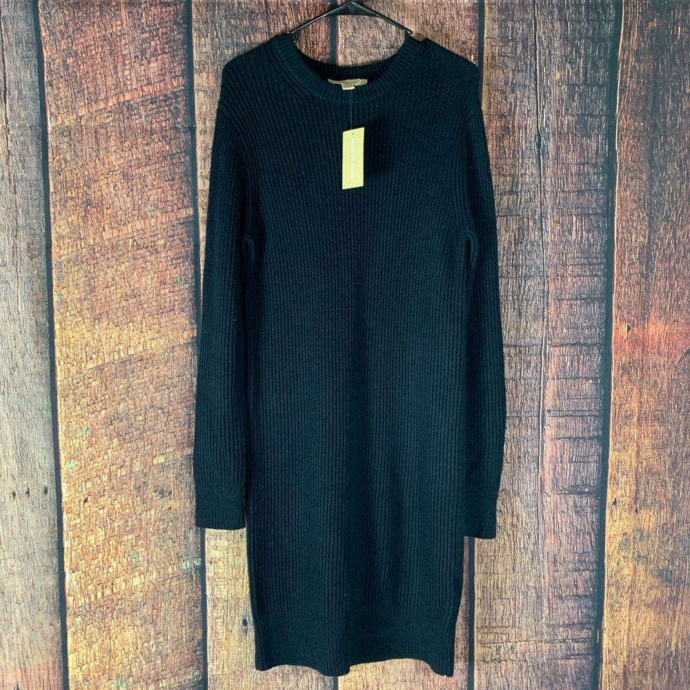 Michael Kora Cable Knit Sweater Dress